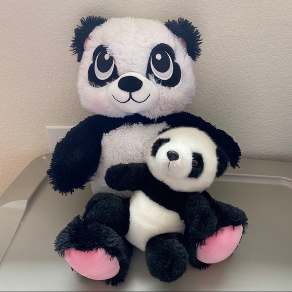 BABW / Build-A-Bear Panda & SD Zoo Panda Bundle - Picture 1 of 7